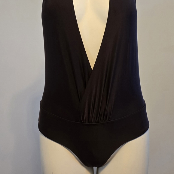 L-Space Brown Plunge Halter Top Swimsuit - Picture 6 of 6